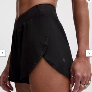 Lululemon Fast and Free Reflective High-Rise Classic-Fit Short 3", Black, Size 6